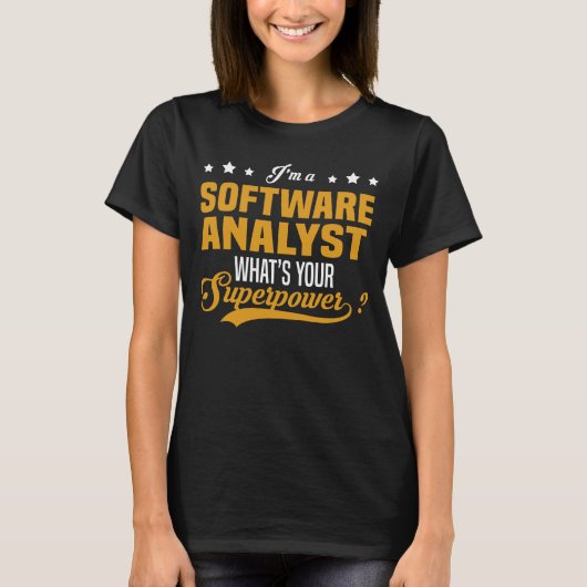 Software Analyst T-shirt (Voorkant)