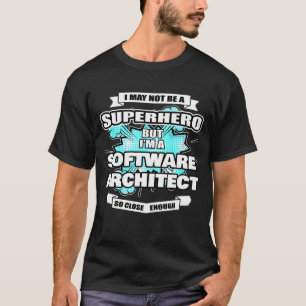 Software architect superheld software architect t-shirt