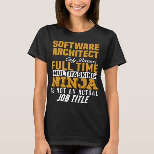 Software architect t-shirt (Voorkant)