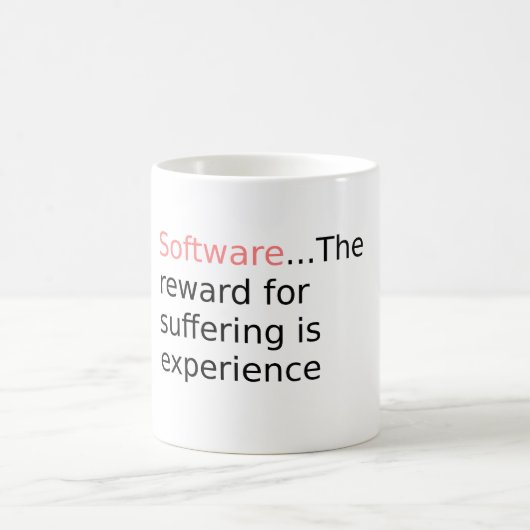 Software beloning voor lijden... koffiemok (Center)