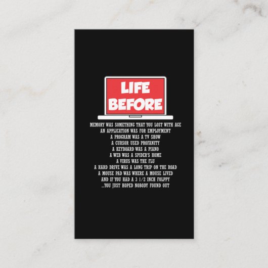 Software coder Computer Science Geek Programmer Visitekaartje (Voorkant)