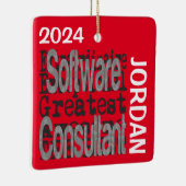 Software Consultant Extraordinaire CUSTOM Keramisch Ornament (Rechts)