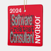 Software Consultant Extraordinaire CUSTOM Keramisch Ornament (Links)