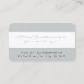 Software Consultant Tech Two Bands Unique Plain Visitekaartje (Achterkant)