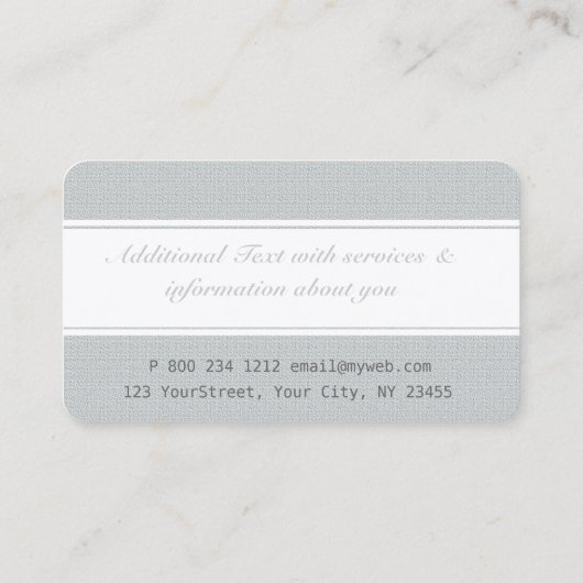 Software Consultant Tech Two Bands Unique Plain Visitekaartje (Achterkant)