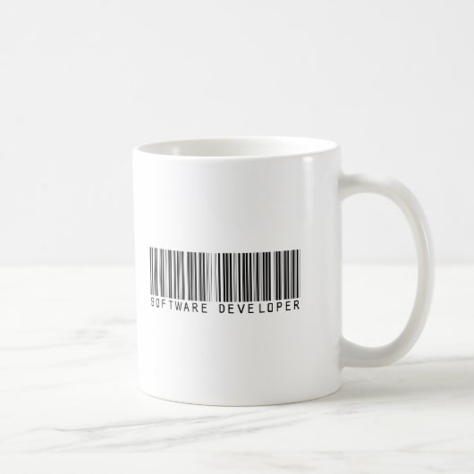 Software Developer Bar-code Koffiemok (Rechts)