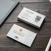 Software Developer Business | Modern Eenvoudig Wit Visitekaartje