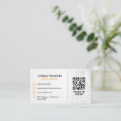 Software Developer Business | Modern Eenvoudig Wit Visitekaartje (Staand voorkant)