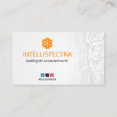 Software Developer Business | Modern Eenvoudig Wit Visitekaartje (Achterkant)