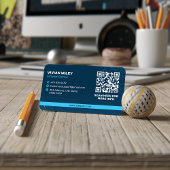 Software Developer Business | Moderne blauwe barco Visitekaartje