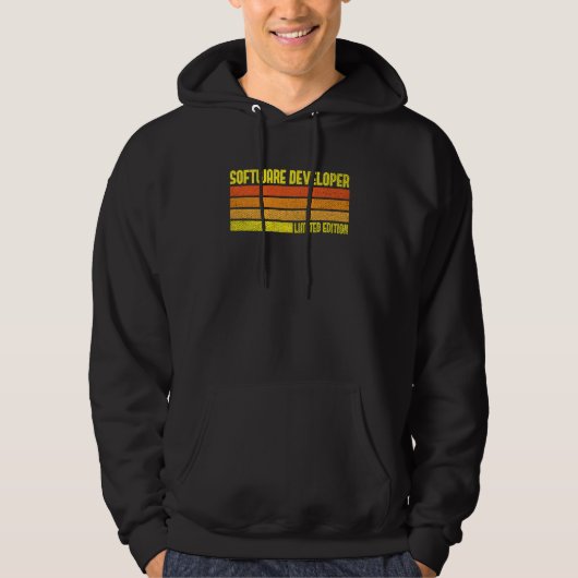 Software Developer Computer Engineer Nerd Job Titl Hoodie (Voorkant)