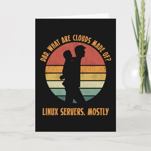 Software Developer Computer Programmer Dad Kaart (Voorkant)