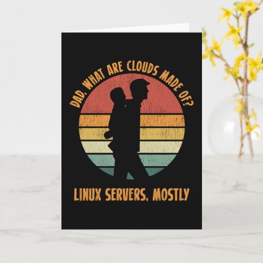 Software Developer Computer Programmer Dad Kaart (Gele Bloem)