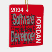 Software Developer Extraordinaire CUSTOM Keramisch Ornament (Rechts)