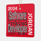 Software Developer Extraordinaire CUSTOM Keramisch Ornament (Links)