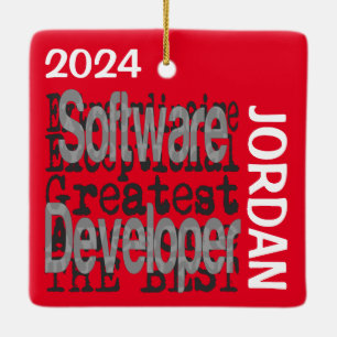 Software Developer Extraordinaire CUSTOM Keramisch Ornament