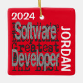 Software Developer Extraordinaire CUSTOM Keramisch Ornament (Voorkant)