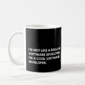 Software Developer Funny Programmer Gezegde Koffiemok (Links)