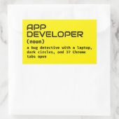 Software Developer Humor Sticker (Tas)