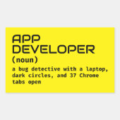 Software Developer Humor Sticker (Voorkant)