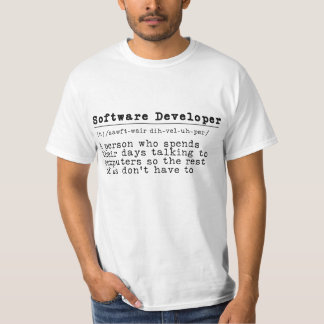 Software Developer - "Ik spreek vloeiend binair" T-shirt