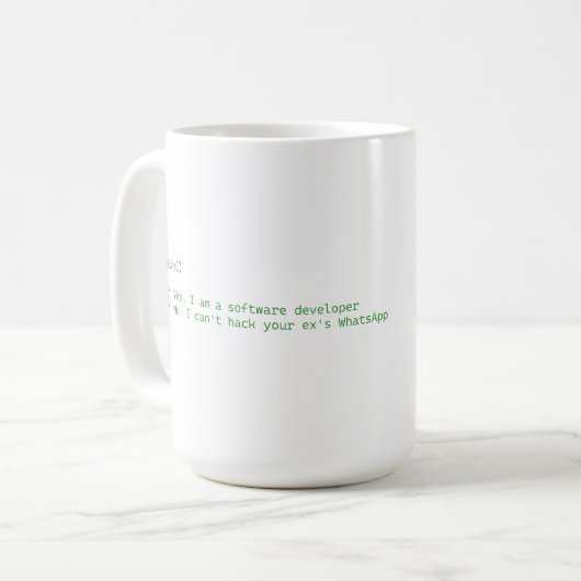 Software Developer Koffiemok (Voorkant links)