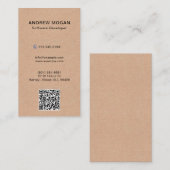 Software Developer Kraft Style Texture Visitekaartje (Voorkant / Achterkant)