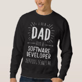 Software Developer Pa Niets maakt me iets uit Trui (Voorkant)