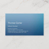 Software Developer Programer International Card Visitekaartje (Achterkant)