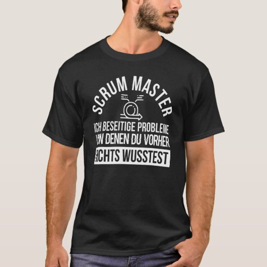 Software Developer Project Management Scrum Master T-shirt (Voorkant)