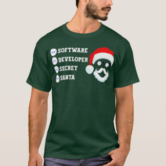 Software Developer Secret Santa Funny  Desi T-shirt
