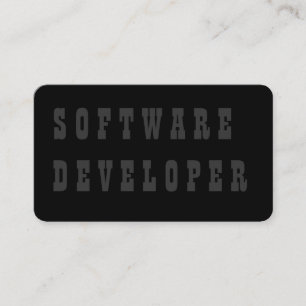 Software Developer Visitekaartje