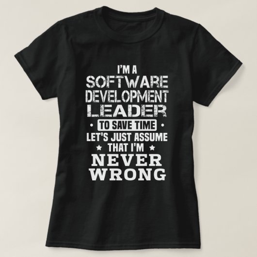 Software Development Leader T-shirt (Design voorkant)