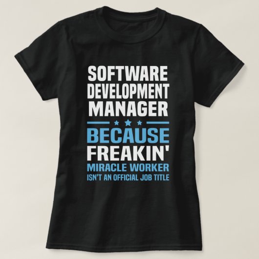 Software Development Manager T-shirt (Design voorkant)