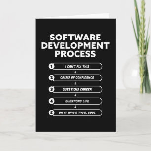 Software Development Process Funny Gift Kaart