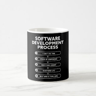Software Development Process Funny Gift Koffiemok