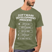 Software Development Process Funny Programming T-shirt (Voorkant)