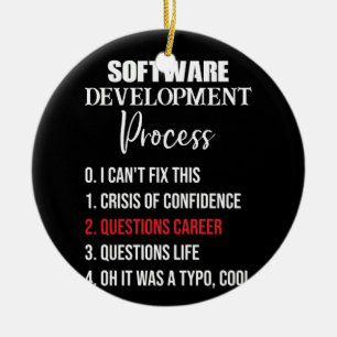 Software Development Process Python Programmer Keramisch Ornament