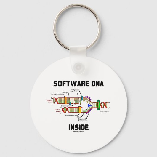 Software-DNA Inside (DNA-replicatie) Sleutelhanger (Voorkant)