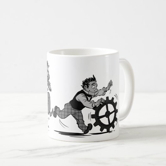 Software en hardware koffiemok (Voorkant rechts)