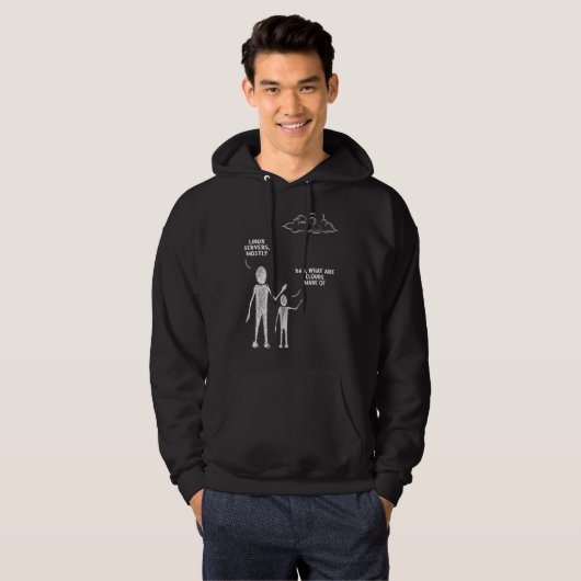 Software-engine voor cloudopslag van programmeurs hoodie (Voorkant volledig)