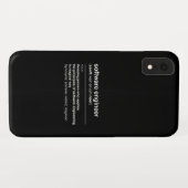 Software engineer Case-Mate iPhone case (Achterkant (horizontaal))