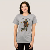 Software Engineer Coder Die Skateboardt URM Tri-Blend Shirt (Voorkant volledig)