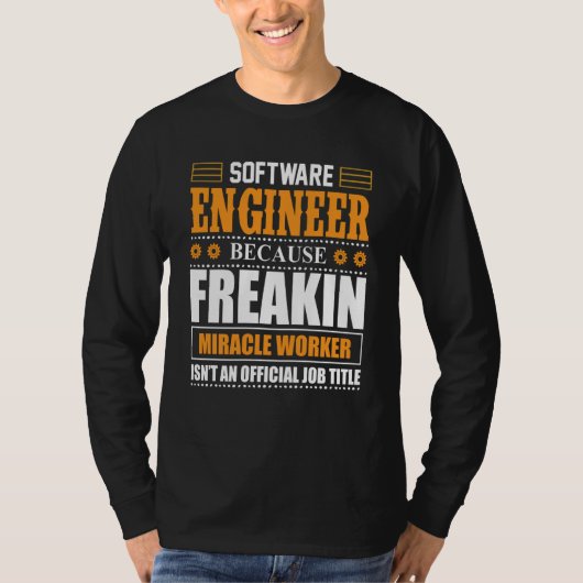Software Engineer Coder Programmer 5 T-shirt (Voorkant)