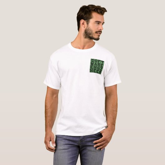 Software-engineer, computerberoep t-shirt (Voorkant volledig)
