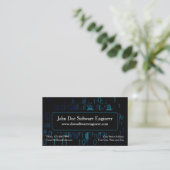 Software Engineer Cyber Security Business Card Visitekaartje (Staand voorkant)