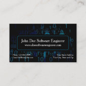 Software Engineer Cyber Security Business Card Visitekaartje (Voorkant)