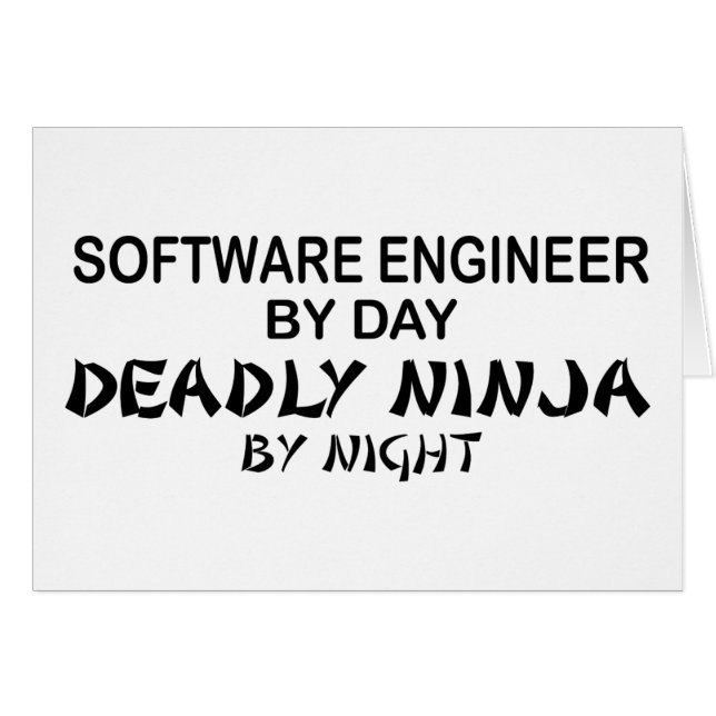 Software engineer Deadly Ninja (Voorkant Horizontaal)