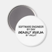Software engineer Deadly Ninja Magneet (Voorkant / Achterkant)