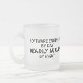 Software engineer Deadly Ninja Matglas Koffiemok (Links)